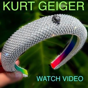 KURT GEIGER VERY SPARKLY CRYSTAL HEADBAND Silver